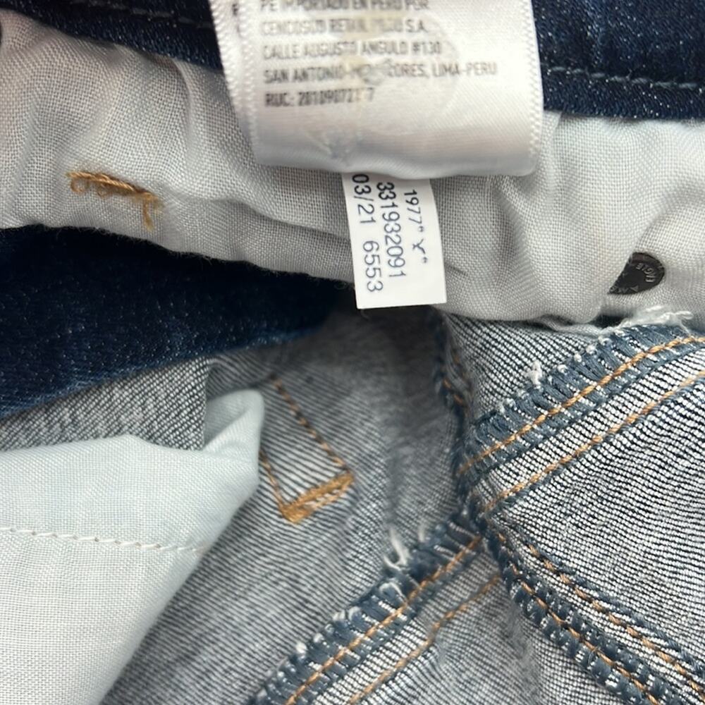 American Eagle Hi-Rise Shortie Denim Shorts - Blue - 6 - Picture 5 of 7